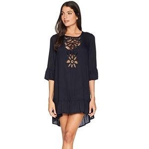 NWT- Roxy Goldy Soul Long Sleeve Dress Cover-Up